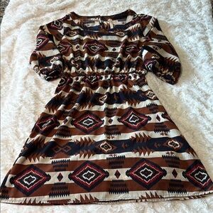 Trendy Geometric Women’s Dress